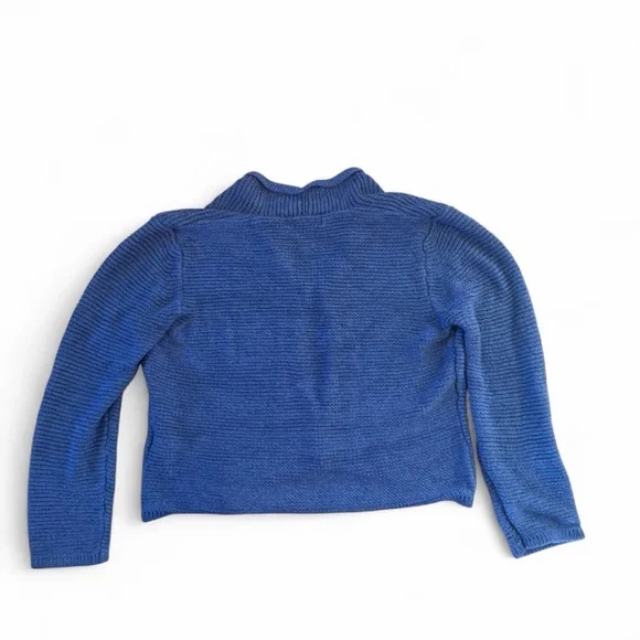 August Silk Blue Cardigan Sweater - Picture 5 of 8